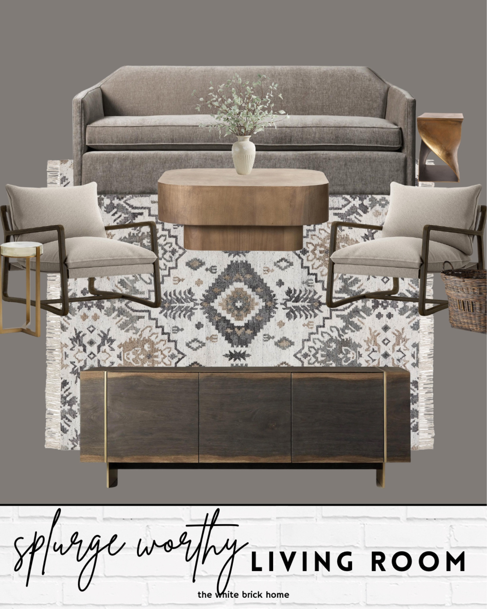 A warm, tonal living room design that is comfortable and chic 🖤

Living room, living room design, living room ideas, living room furniture, media console, accent chairs, sofa, couch, coffee table, accent table, home decor, rug, area rug, home design, transitional home decor, neutral living room, Arhaus, crate and barrel, pottery barn. 

#LTKSaleAlert #LTKStyleTip #LTKHome