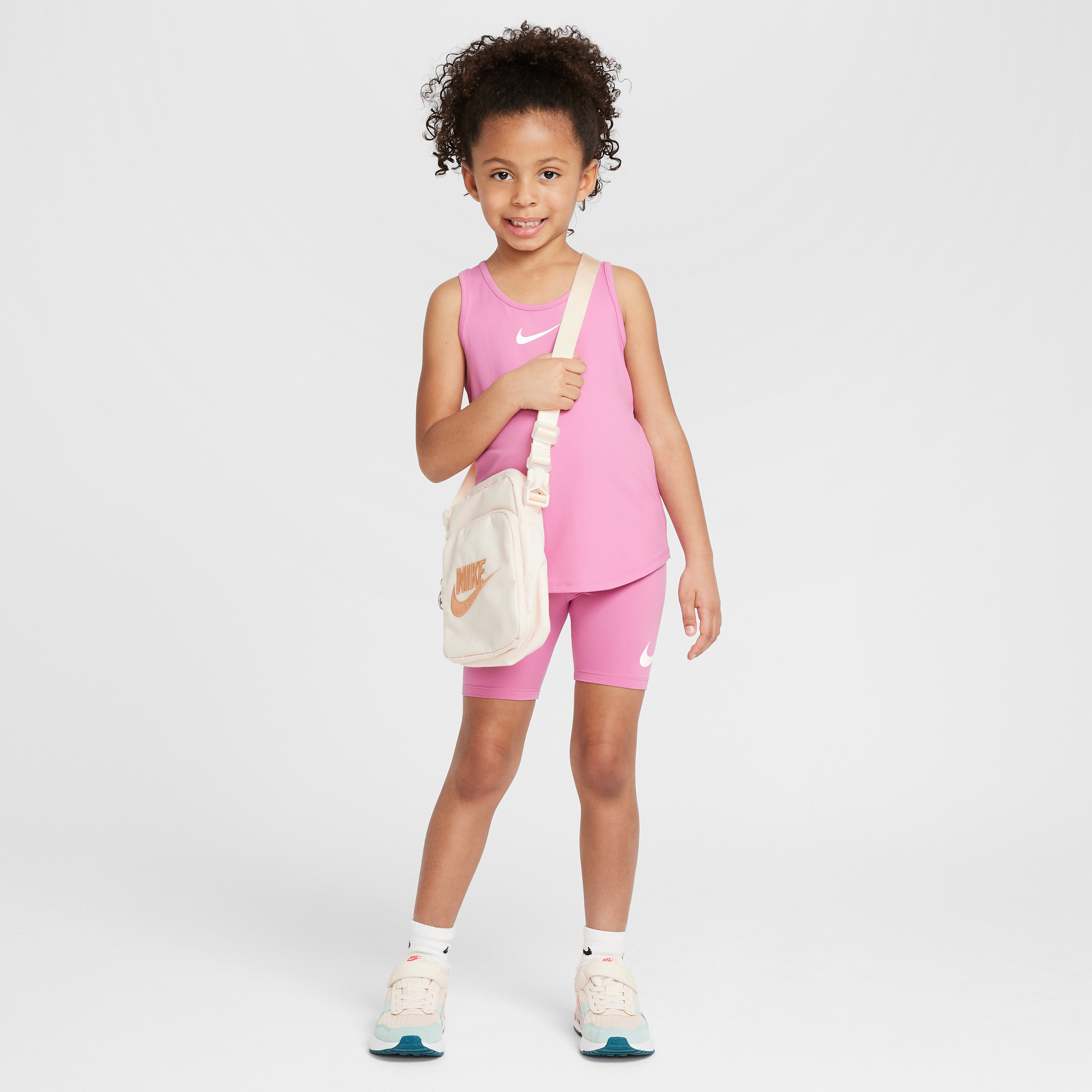 Nike Dri-FIT All Day Play Little Kids' 2-Piece Bike Shorts Set in Pink | 36N030-ACG | Nike (US)
