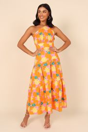 Kiari One Shoulder Dress - Orange | Petal & Pup (US)