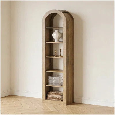 Open Bookcase,Arched Display Shelf | Wayfair North America