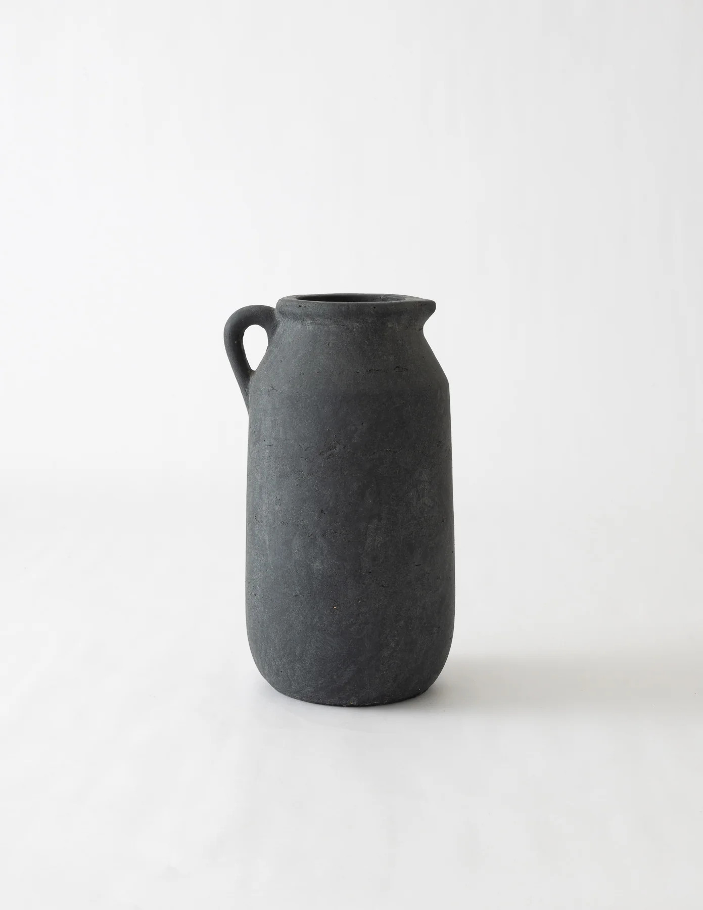 Charcoal Handle Vase - 10" | Eco Chic Home