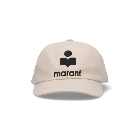 Isabel Marant Cream Cap with Black Logo | Poshmark