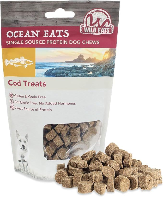 Wild Eats Cod Single Ingredient Dog Treats, Dog Chews & Dog Snacks (North Atlantic Cod - Great Al... | Amazon (US)