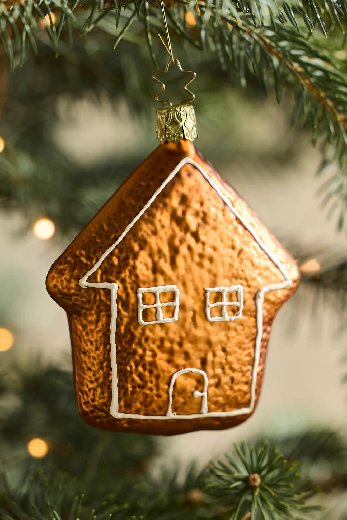 Gingerbread House Glass Ornament | Anthropologie (US)