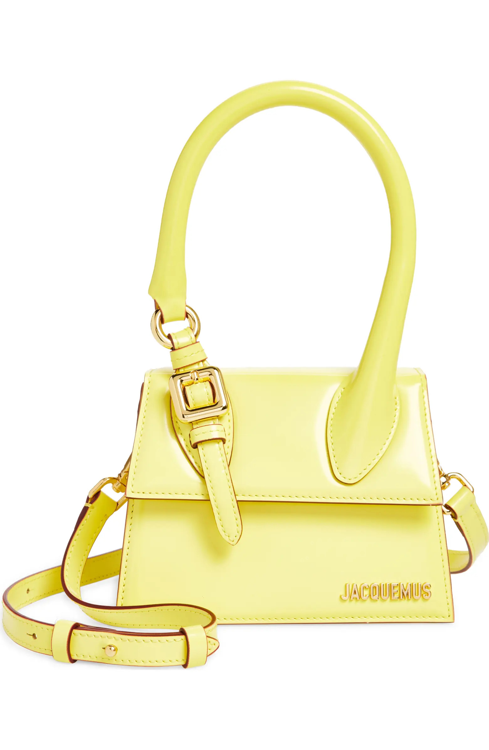 Jacquemus Le Chiquito Moyen Buckle Leather Top Handle Bag | Nordstrom | Nordstrom