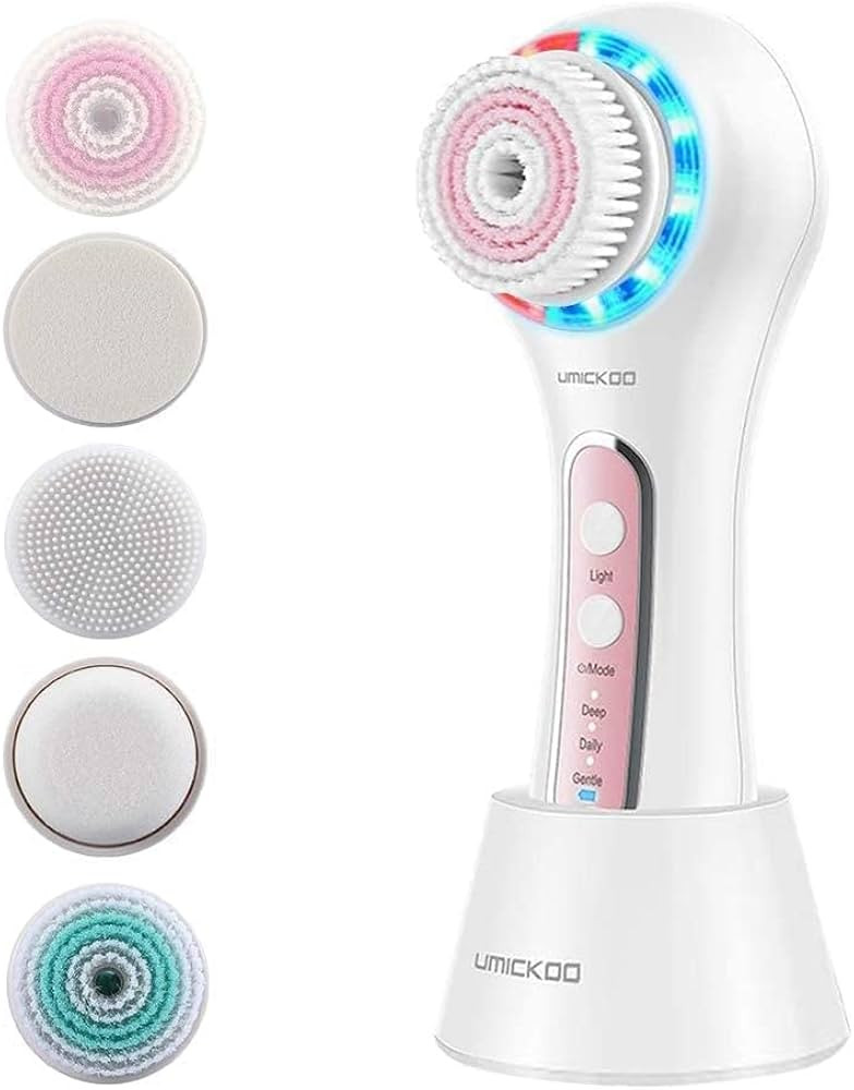 UMICKOO Facial Cleansing Brush,Rechargeable IPX7 Waterproof Face Scrubber with 5 Brush Heads,Face... | Amazon (US)