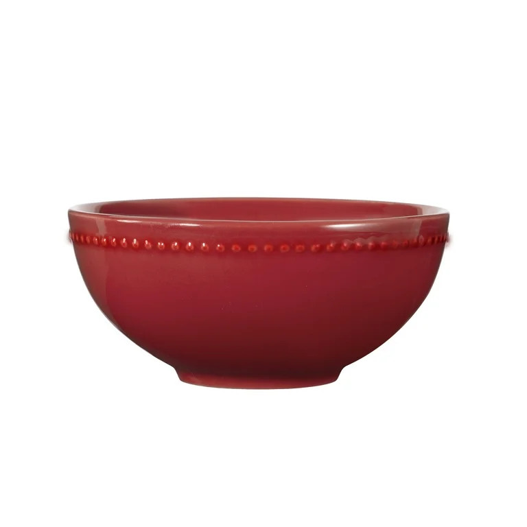 Mainstays 6.1in Brynn Red Stoneware Bowl | Walmart (US)