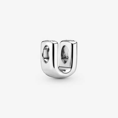 Pandora Sterling Silver Letter U Alphabet Charm | Target