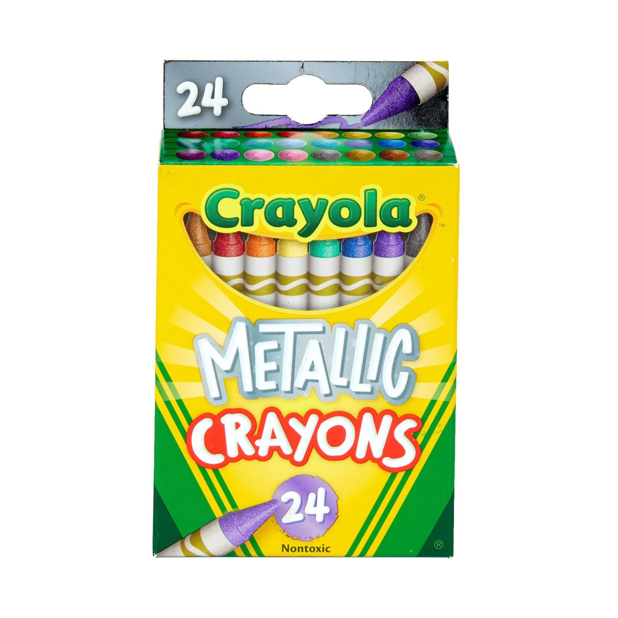 Crayola Metallic Crayons in 24 Colors - Walmart.com | Walmart (US)