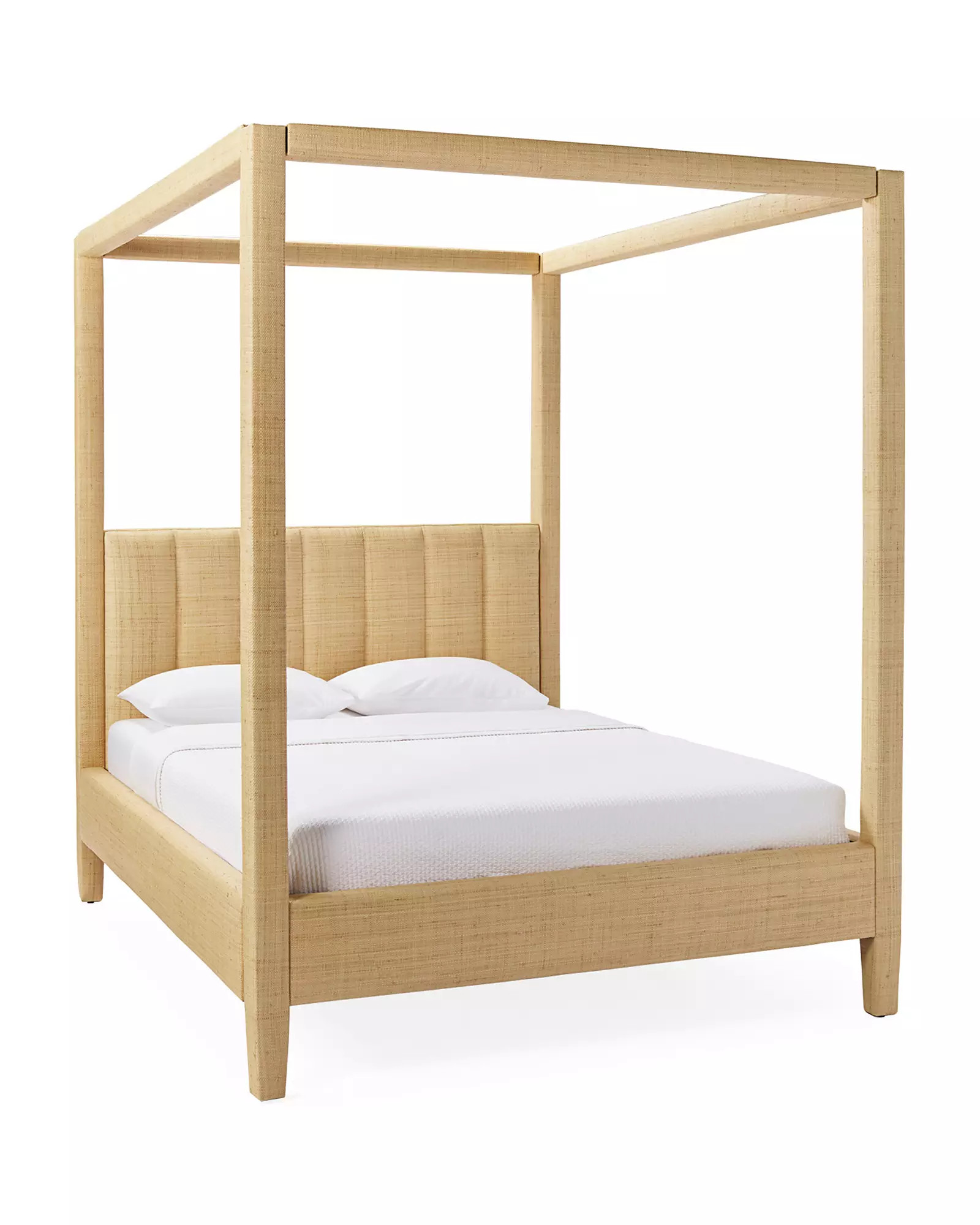 Franklin Four Poster Bed - Natural Raffia | Serena and Lily