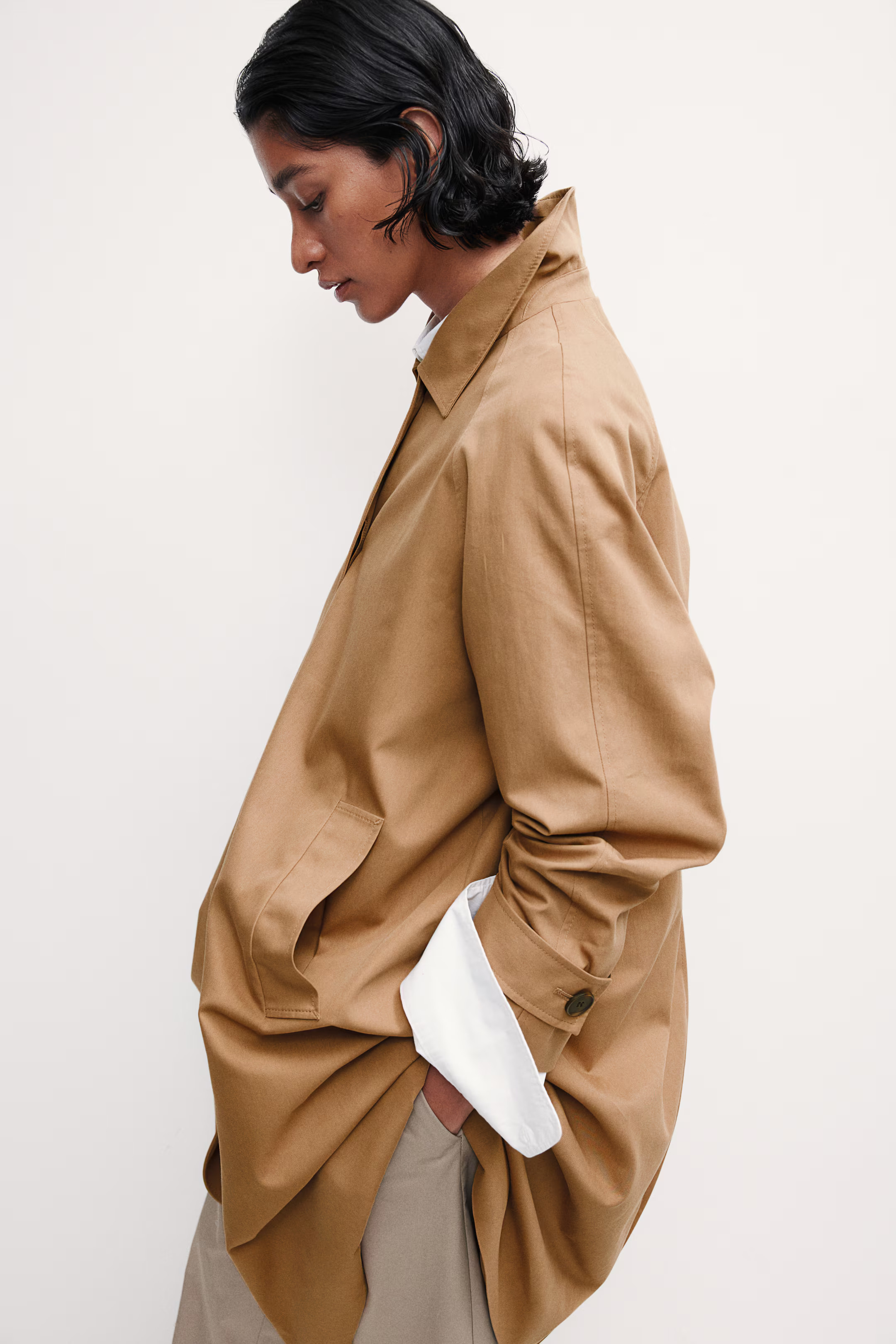 Twill car coat | H&M (UK, MY, IN, SG, PH, TW, HK)