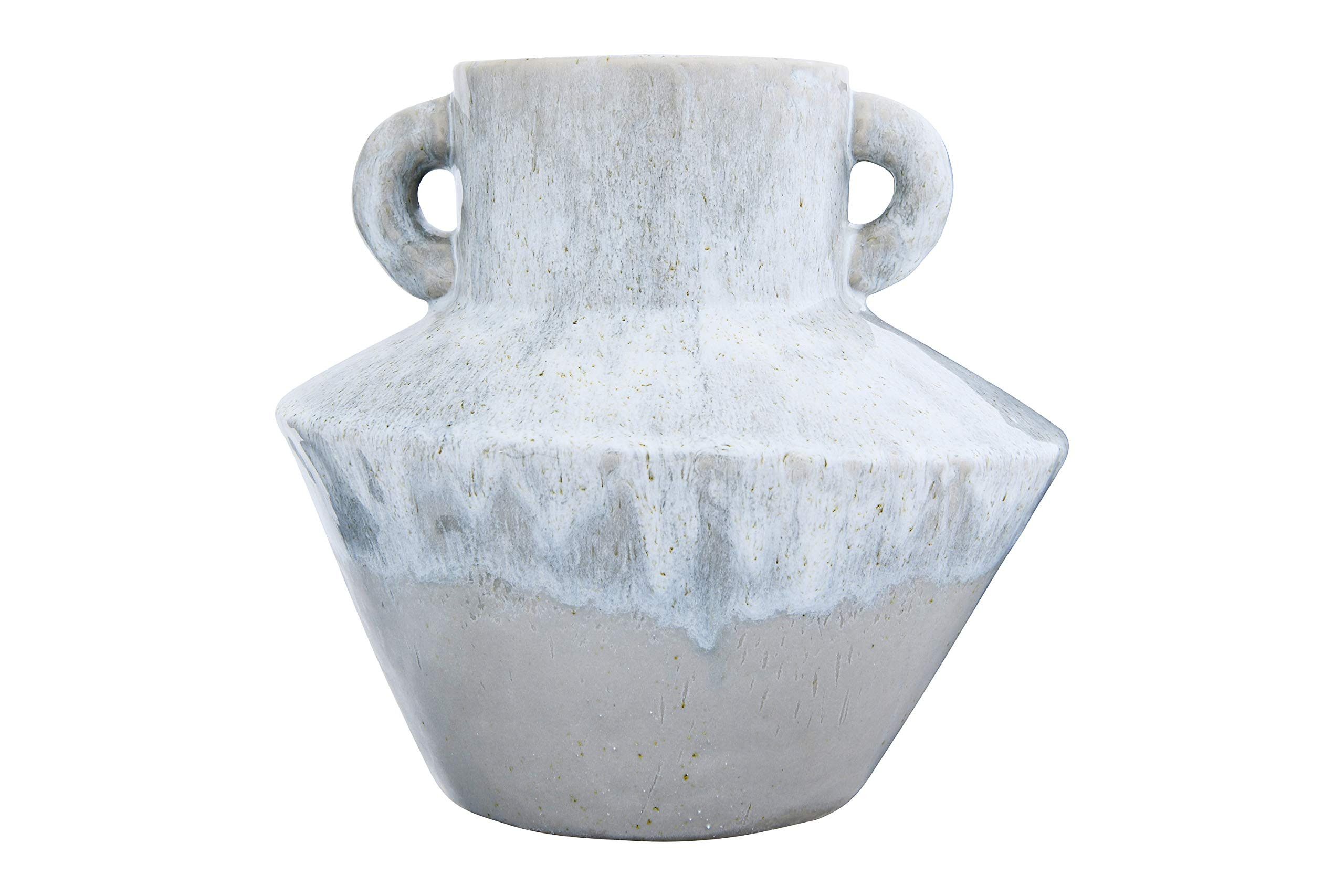 Bloomingville 8.25" H Stoneware Reactive Glaze Finish & Vertical Handles (Each one Will Vary) Vas... | Amazon (US)