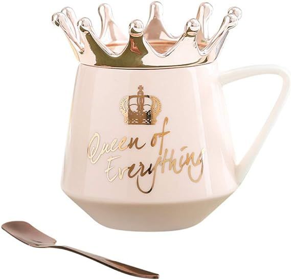 BLOSDREAM Pink Mug Cup Pink Coffee Mugs for Coffee Tea Ceramic Coffee or Tea Mugs Birthday Gifts ... | Amazon (US)