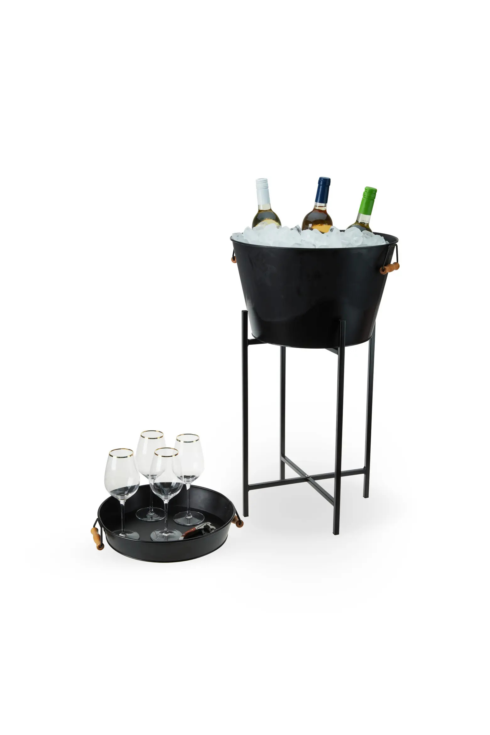 Beverage Tub with Stand & Tray in Black | Nordstrom | Nordstrom