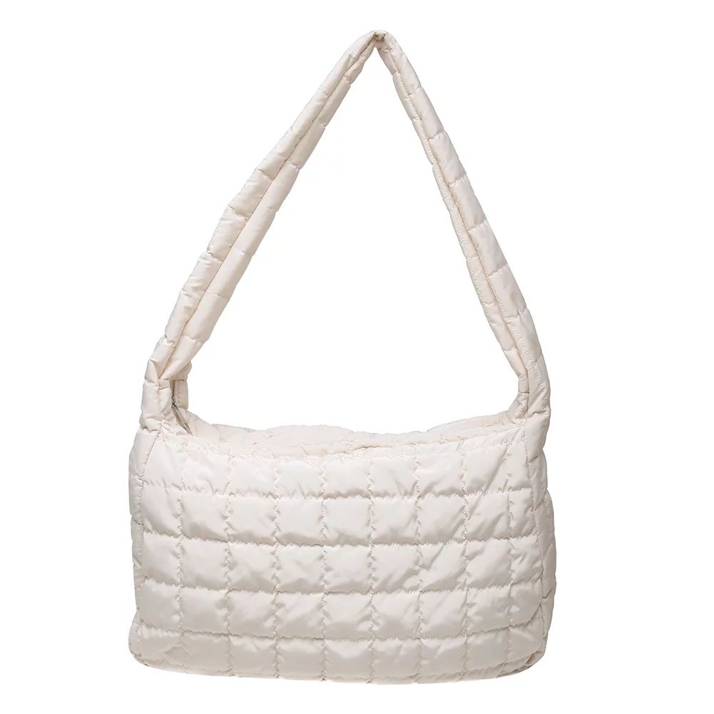 Lotpreco Women Padded Shoulder Bag Luxury Check Tote Bag Soft Pillow Handbag Quilted Puffy High C... | Walmart (US)