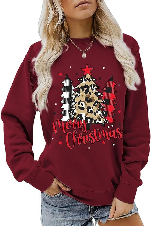 Amazon.com: TSMNZMU Womens Bleached Sweatshirt,Fleece Sweater,Graphic Crewneck Sweatshirt Women,G... | Amazon (US)