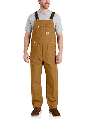 Carhartt Men'sRelaxed Fit Duck Bib Overall Carhartt Brown,L30-W48 | Amazon (US)