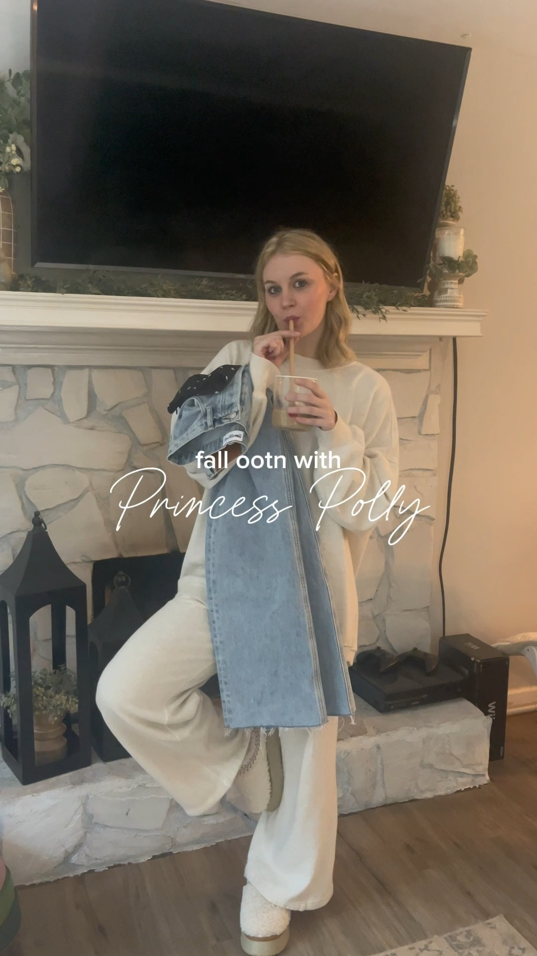 style a cute fall night out outfit with me from Princess Polly!🍸👜✨ wearing a size US 4 in the polka dot top & the jeans!

#LTKHoliday #LTKStyleTip #LTKSeasonal