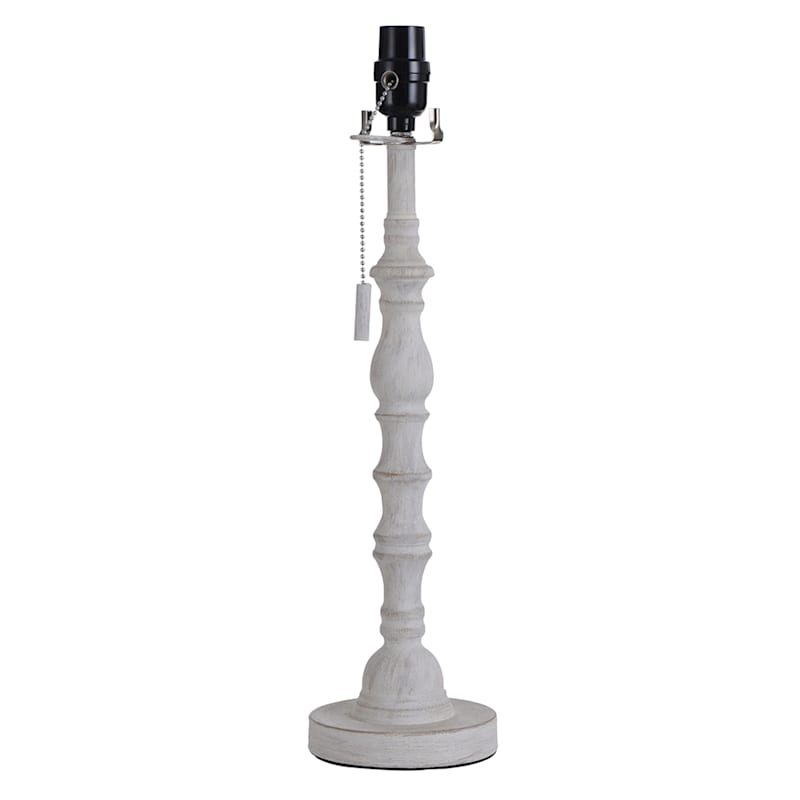 White Turned Leg Buffet Lamp, 20" | At Home