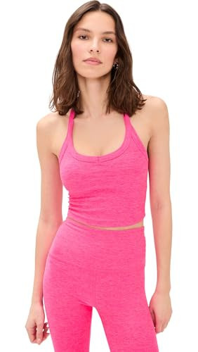 Beyond Yoga Women's Spacedye On The Up Cropped Tank, Pink Glow Heather, L | Amazon (US)