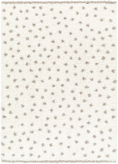 Chaia Dotted Cream & Gray Plush Rug | Boutique Rugs