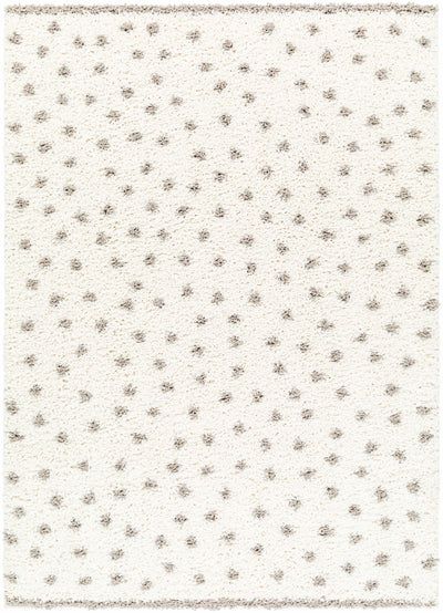 Chaia Dotted Cream & Gray Plush Rug | Boutique Rugs