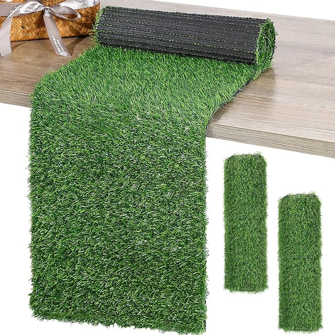 Grass Table Runner Artificial Tabletop Decor Synthetic Turf Grass Placemats Grass Table Liner Gre... | Amazon (US)