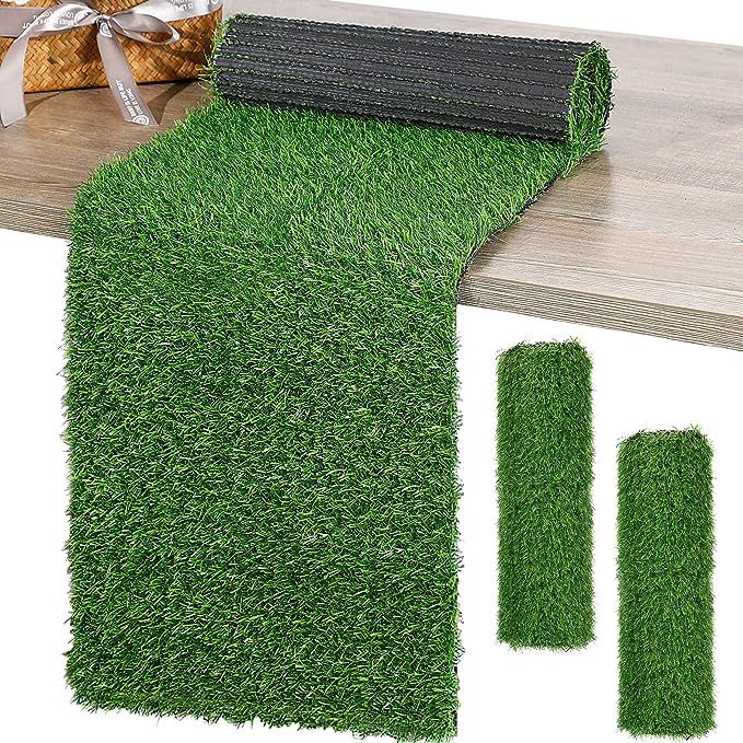 Grass Table Runner Artificial Tabletop Decor Synthetic Turf Grass Placemats Grass Table Liner Gre... | Amazon (US)