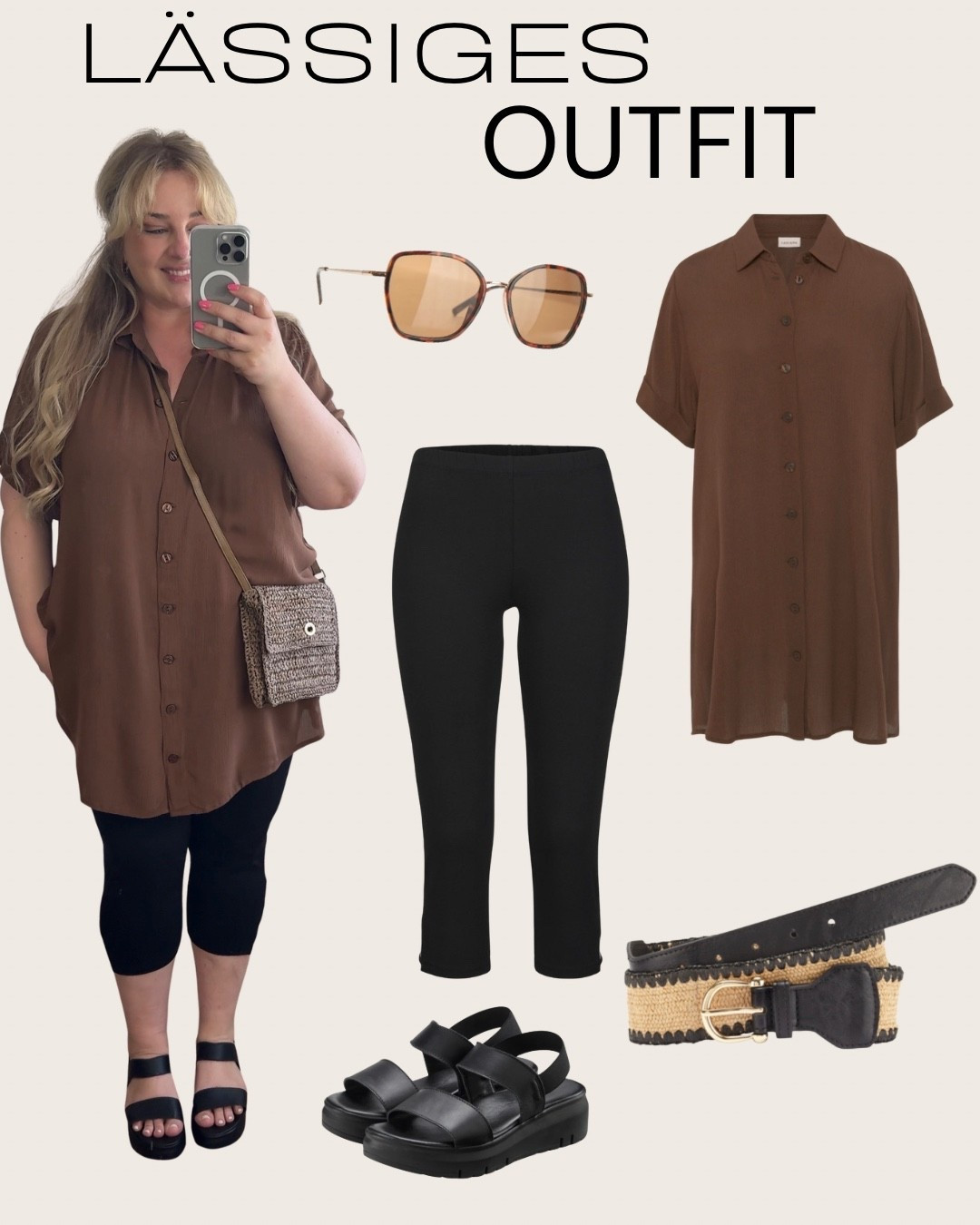 Lässiges Outfit 🤎🖤

25 % sparen bei Lascana mit dem Code: Sandra25

#plussizefashion #capri #kleid #curvy #summerdress #lascana

#LTKdeutschland #LTKplussize #LTKsummer