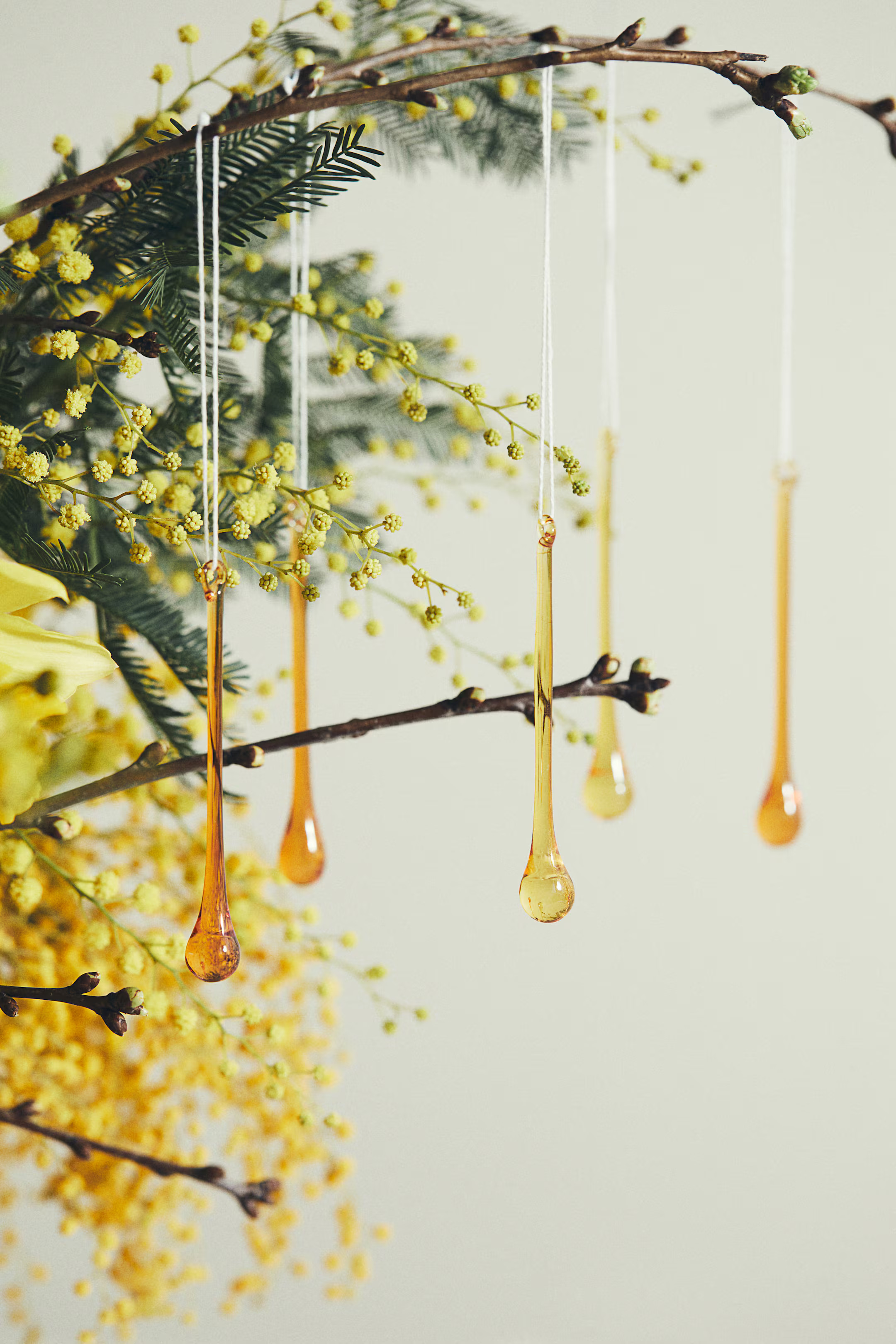 Set van 6 glazen paasdecoraties - Groen/geel/transparant - HOME | H&M NL | H&M (DE, AT, CH, NL, FI)