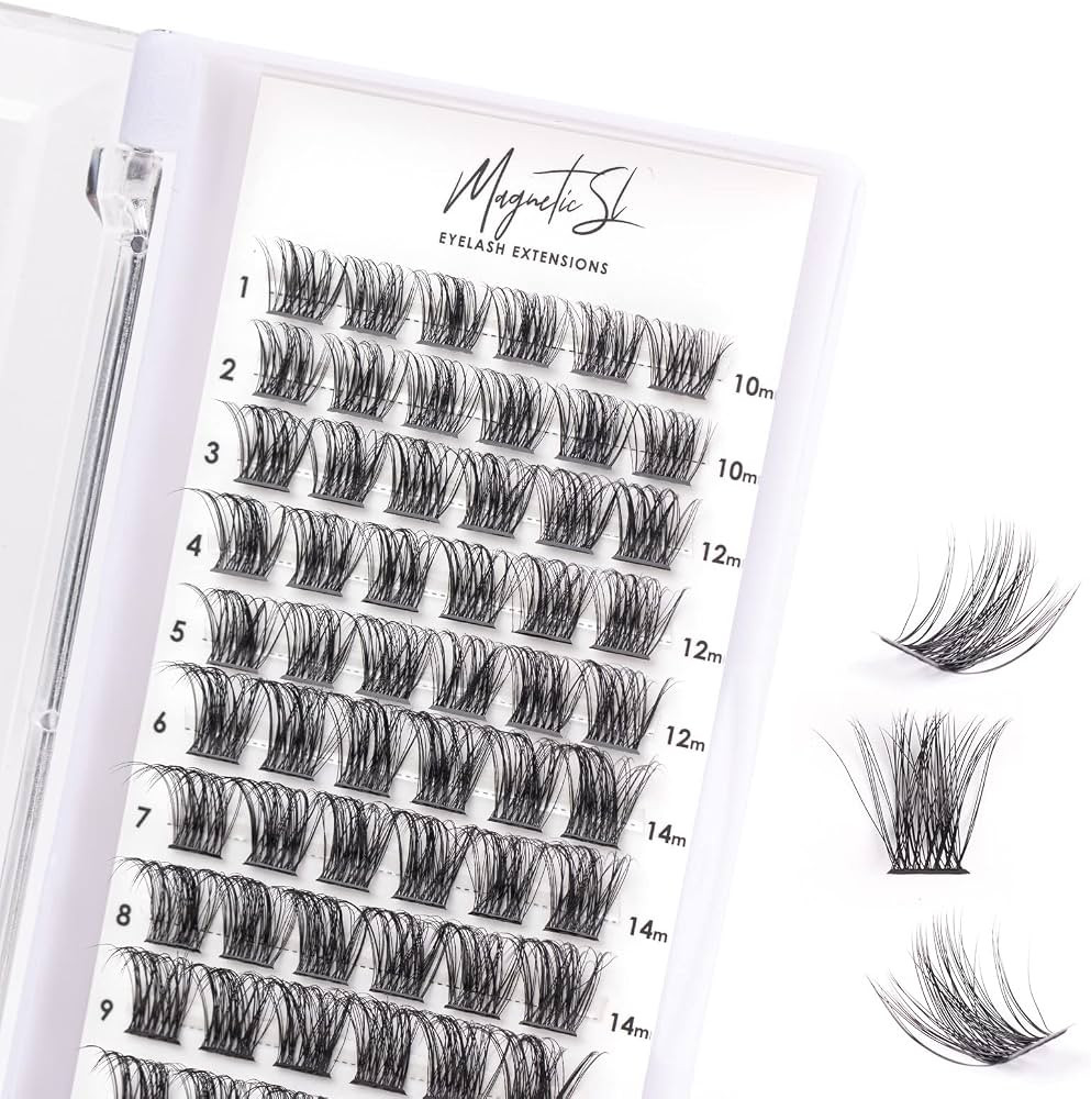 Cluster Lashes 72 Individual Lashes Clusters Eyelash Extensions False Eyelashes DIY Wispy Fluffy ... | Amazon (US)