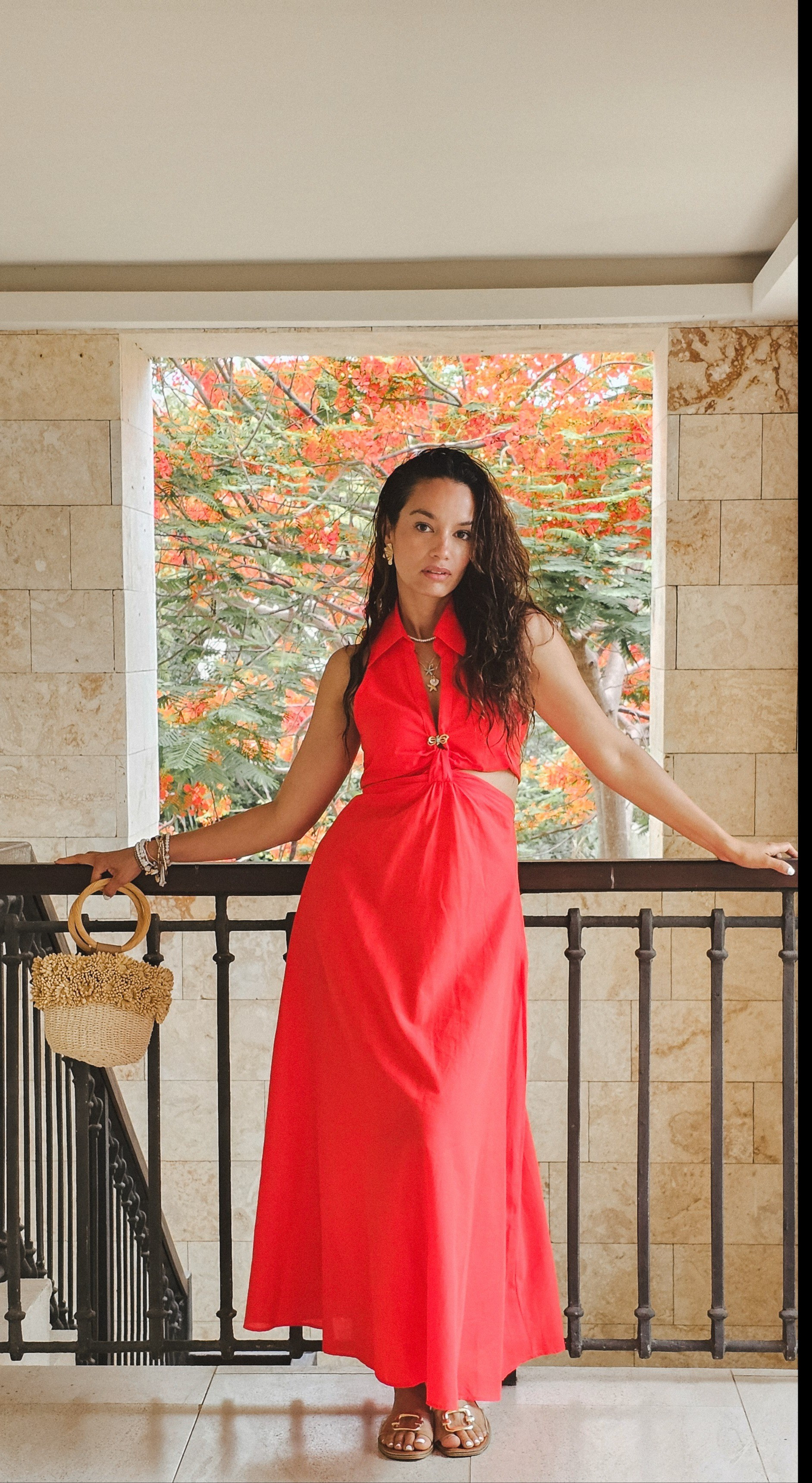  Red dress, sunshine vibes. Resort life. This look screams confidence, color and summer fun #resortstyle #summer dress #cutoutdress

#LTKOver40 #LTKItBag #LTKPets