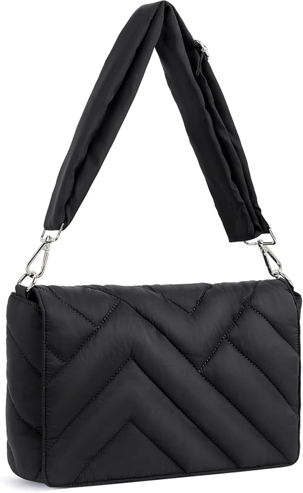 BOSTANTEN Quilted Crossbody Bags for Women Puffer Bag Designer Purse Lightweight Shoulder Handbag... | Amazon (US)