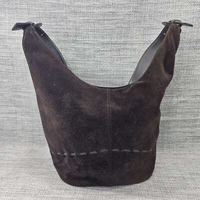 Giani Bernini Women Boho Bucket Shoulder Bag Suede Dark Brown Adjustable Strap  | eBay | eBay CA
