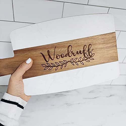 Cheese Board, Personalized Wood Marble Cutting Board, Housewarming, Bridal Shower Gift (Rectangul... | Amazon (US)