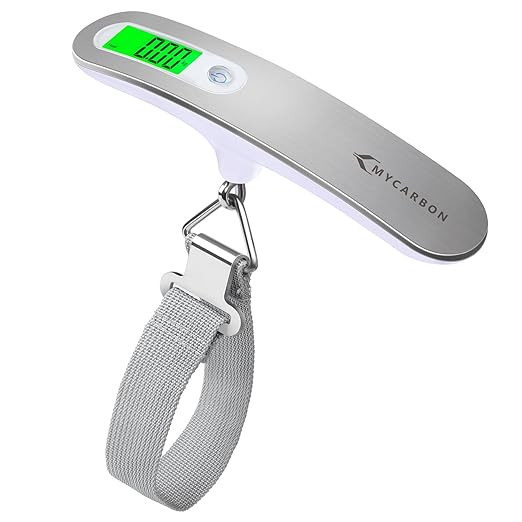 MYCARBON Digital Luggage Scale - High Precision Hanging Scale 110 lb/50KG with Backlit Display, P... | Amazon (US)