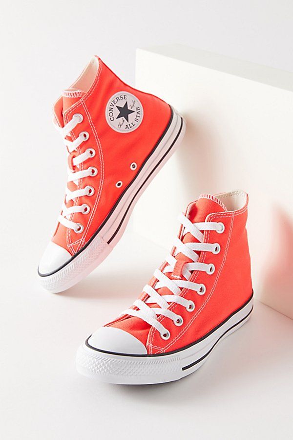 Converse Chuck Taylor Seasonal High Top Sneaker - Red 9 at Urban Outfitters | Urban Outfitters (US and RoW)