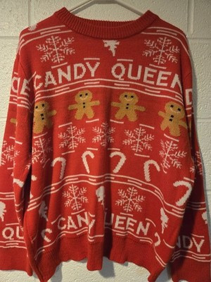 Womens Fashion Nova Candy Queen Sweater Red Size L Used | eBay US