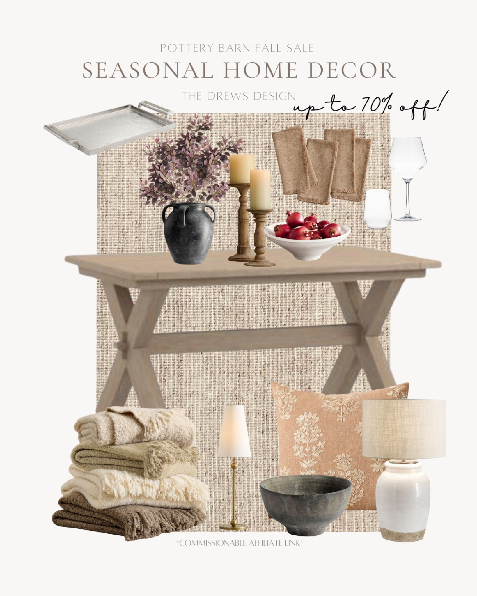 Hosting through the holidays made easy with these timeless pieces from the Pottery Barn Fall Sale! 

Home decor, living room decor, dining room, dining table, throw blanket, vase, ceramic bowl, table lamp, small lamp, serve ware 

#LTKSeasonal #LTKHome #LTKSaleAlert