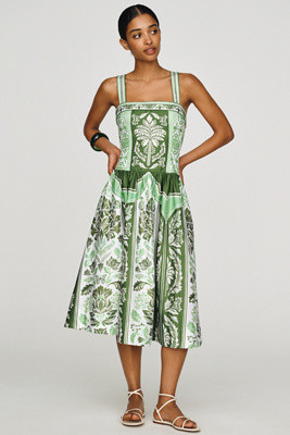 Anthropologie x Farm Rio Cotton A-Line Midi Dress | Anthropologie (US)