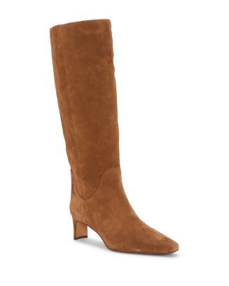 Women's Avriah Almond Toe Mid Heel Knee High Boots | Bloomingdale's (US)