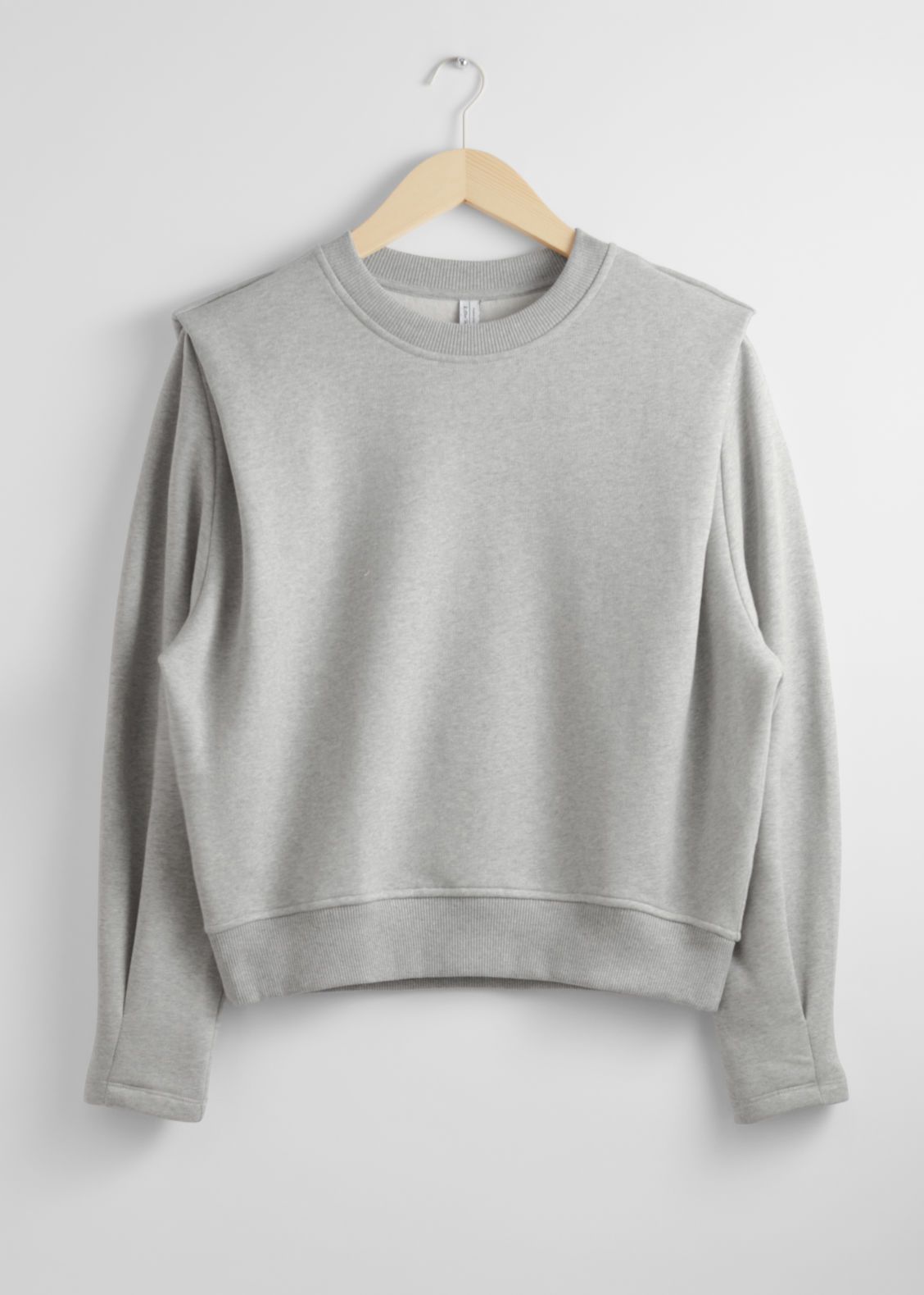 Fitted Pleated-Shoulder Sweatshirt | & Other Stories US