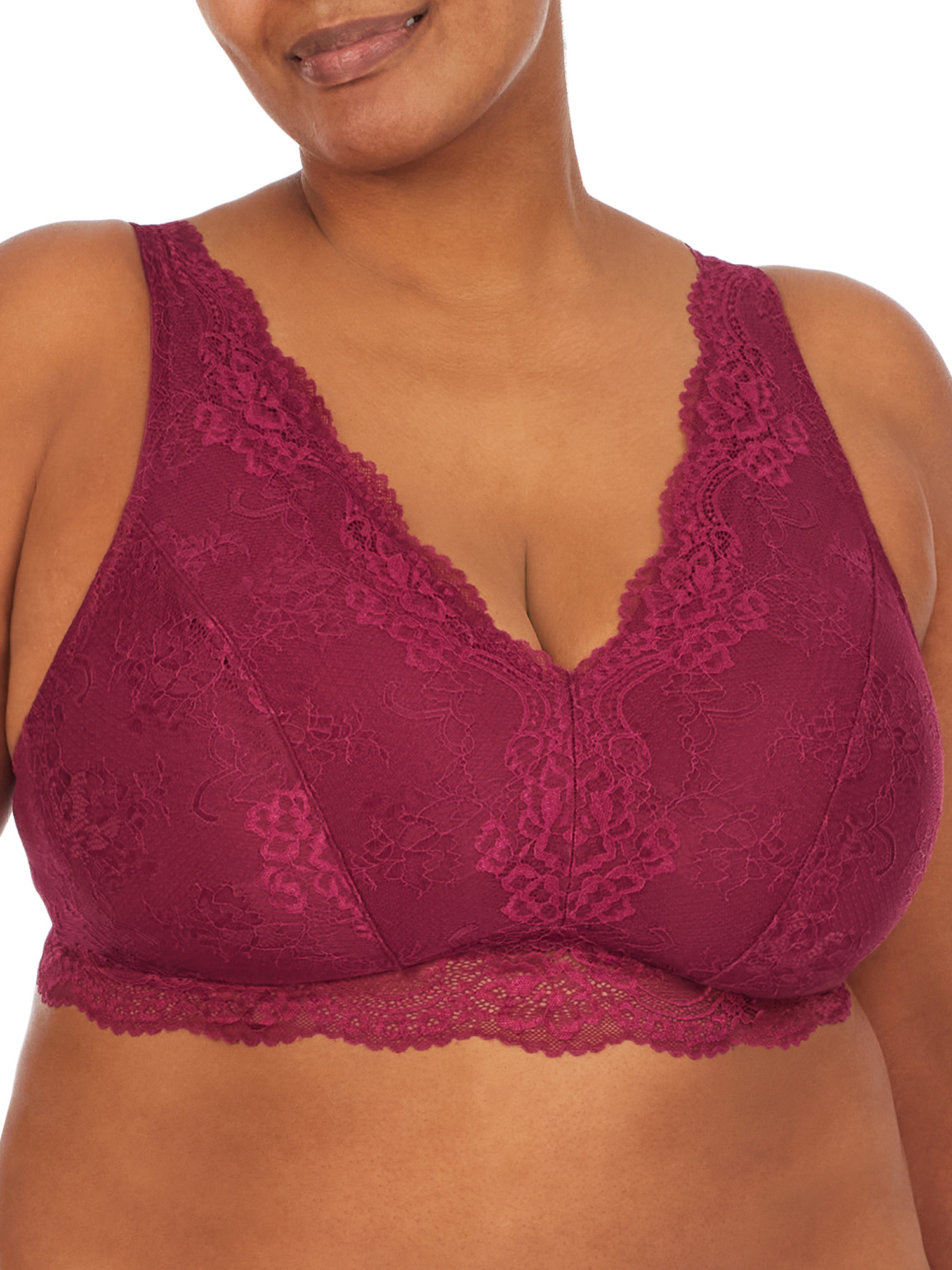 Secret Treasures Women's and Women's Plus Size Lace Bralette - Walmart.com | Walmart (US)