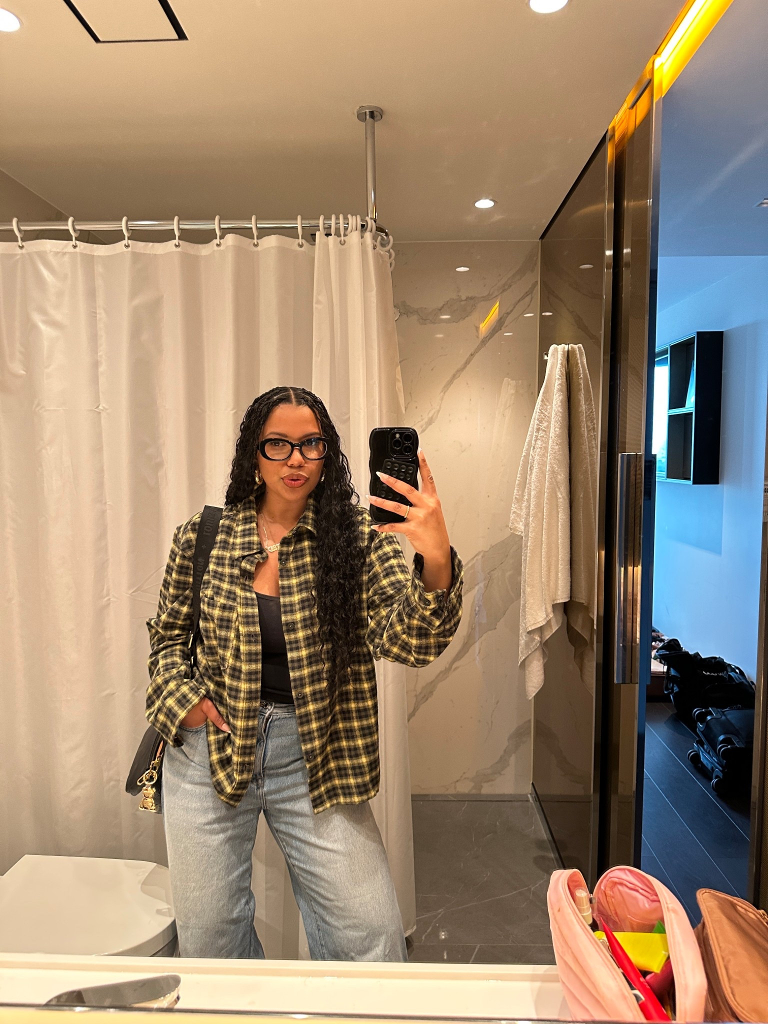 Comfy jeans, black tank and a button up for a perfect evening activity outfit

#LTKSeasonal #LTKStyleTip #LTKMidsize