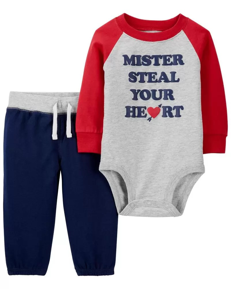 2-Piece Valentine's Day Tee & Pant Set | Carter's