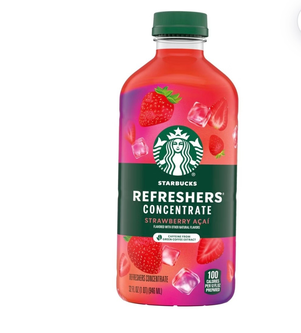 Refreshing! 🌺💖
… my niece informed me that the base for Starbucks Refreshers is now available for home. I do love to grab one of these occasionally so I love this!

