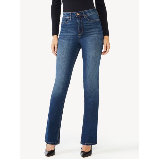 Sofia Jeans by Sofia Vergara Women's Super High Rise Classic Slim 90s Strait Jean - Walmart.com | Walmart (US)