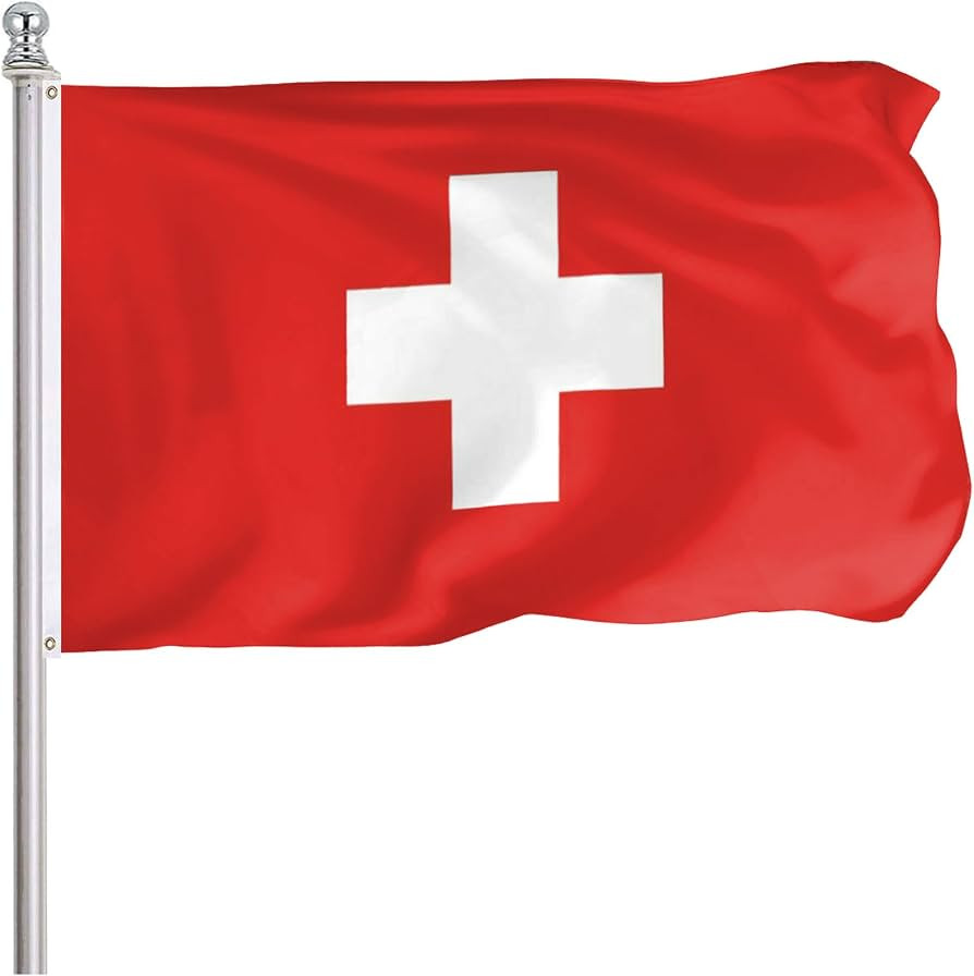 Switzerland Swiss Flag 3x5 Ft Outdoor, Vibrant Color Fade Resistant Switzerland Flags Polyster Do... | Amazon (US)