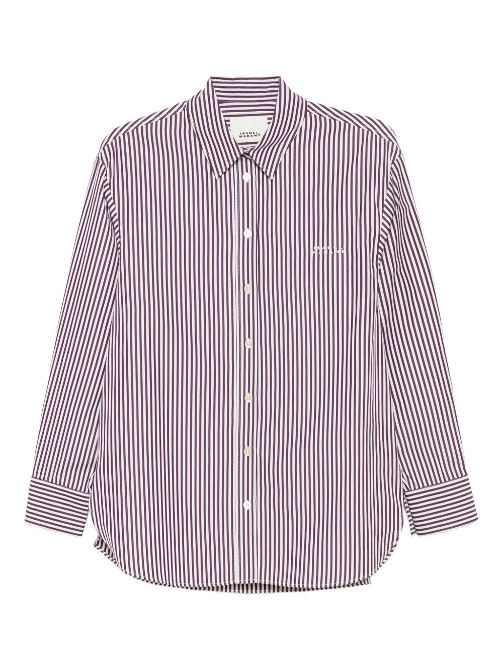 ISABEL MARANT striped button-fastening shirt - Neutrals | Farfetch Global