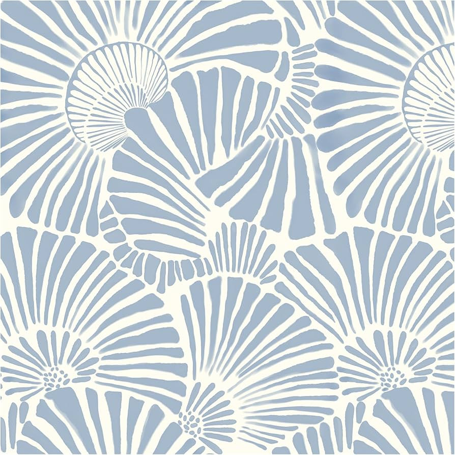 White and Blue Wallpaper Peel and Stick Wallpaper Boho 17.3"×78.8" Modern Wall Paper Removable S... | Amazon (US)